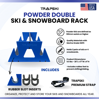 TRAPSKI POWDER DOUBLE Mobile Ski Rack