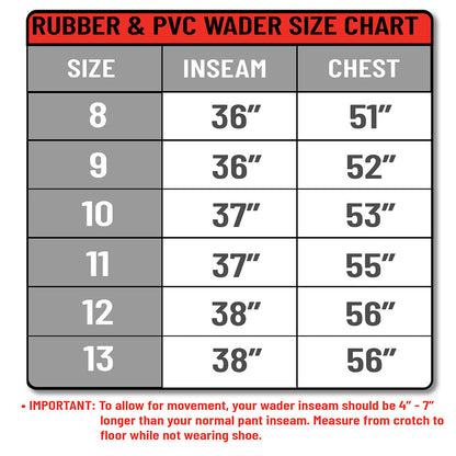 Backwater 2-Ply Rubber Cleated Bootfoot Chest Wader