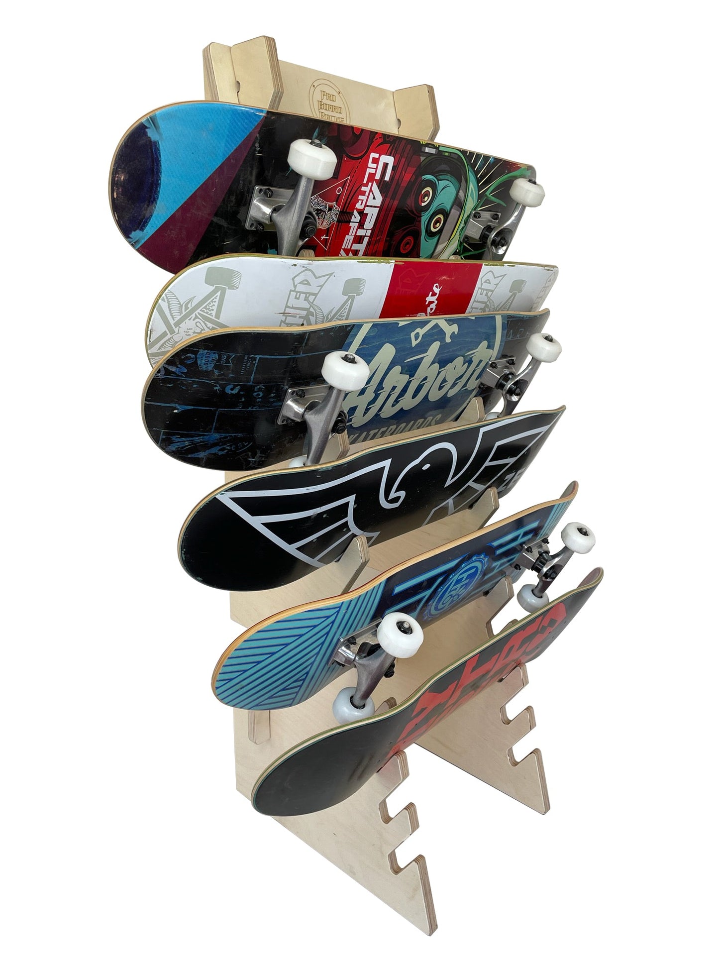 The Deckhand Skateboard Floor Display Rack