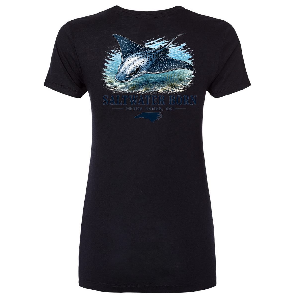 Outer Banks, NC Eagle Ray Women's Triblend Tee