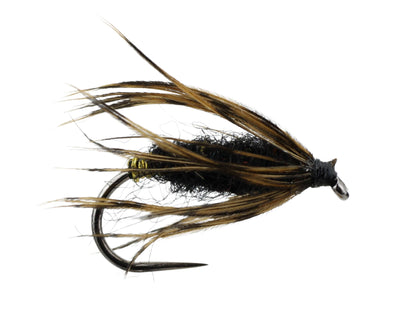 Wild Water Fly Fishing Black Killer Kebari Tenkara Fly, size 12 (Qty 6) | SendIt Sailing