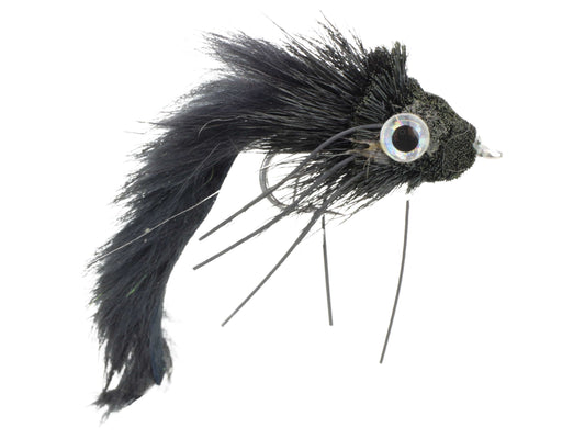 Wild Water Fly Fishing Black Rabbit Tail Diver, Size 1/0 (Qty 2) | SendIt Sailing