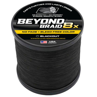 8 Strand No Fade Braided Fishing Line Series - Super Sleek & Smooth Braided Fishing Line - High Performance Fishing Line For Saltwater & Freshwater