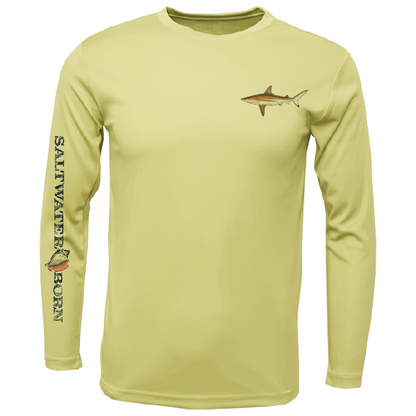 SK Blacktip on Chest Long Sleeve UPF 50+ Dry-Fit Shirt