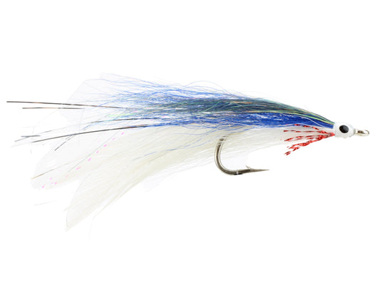 Wild Water Fly Fishing Blue, Red and White Deceiver, size 2/0 (Qty 3) | SendIt Sailing