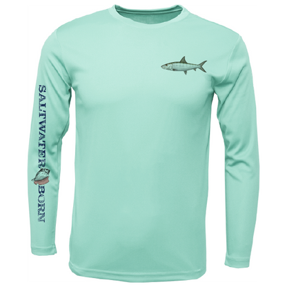 SK Bonefish on Chest Long Sleeve UPF 50+ Dry-Fit Shirt