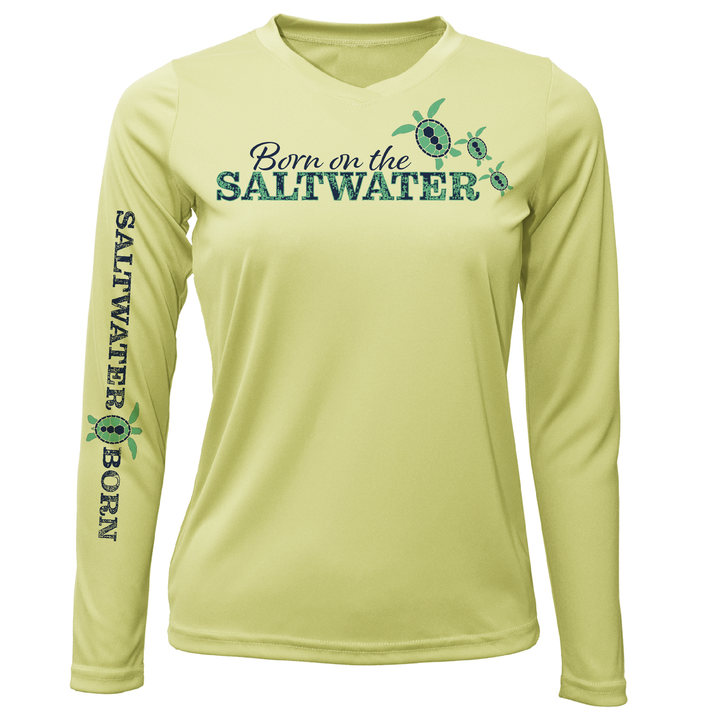Key West "Born On The Saltwater" Long Sleeve UPF 50+ Dry-Fit Shirt