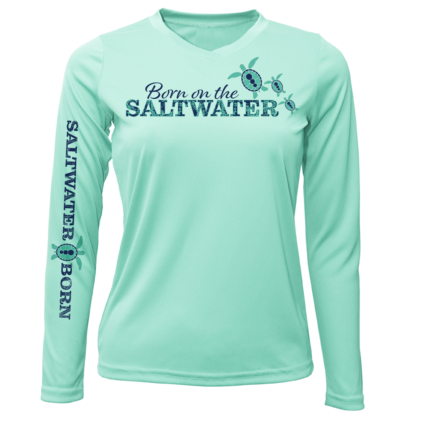 Key West "Born On The Saltwater" Long Sleeve UPF 50+ Dry-Fit Shirt
