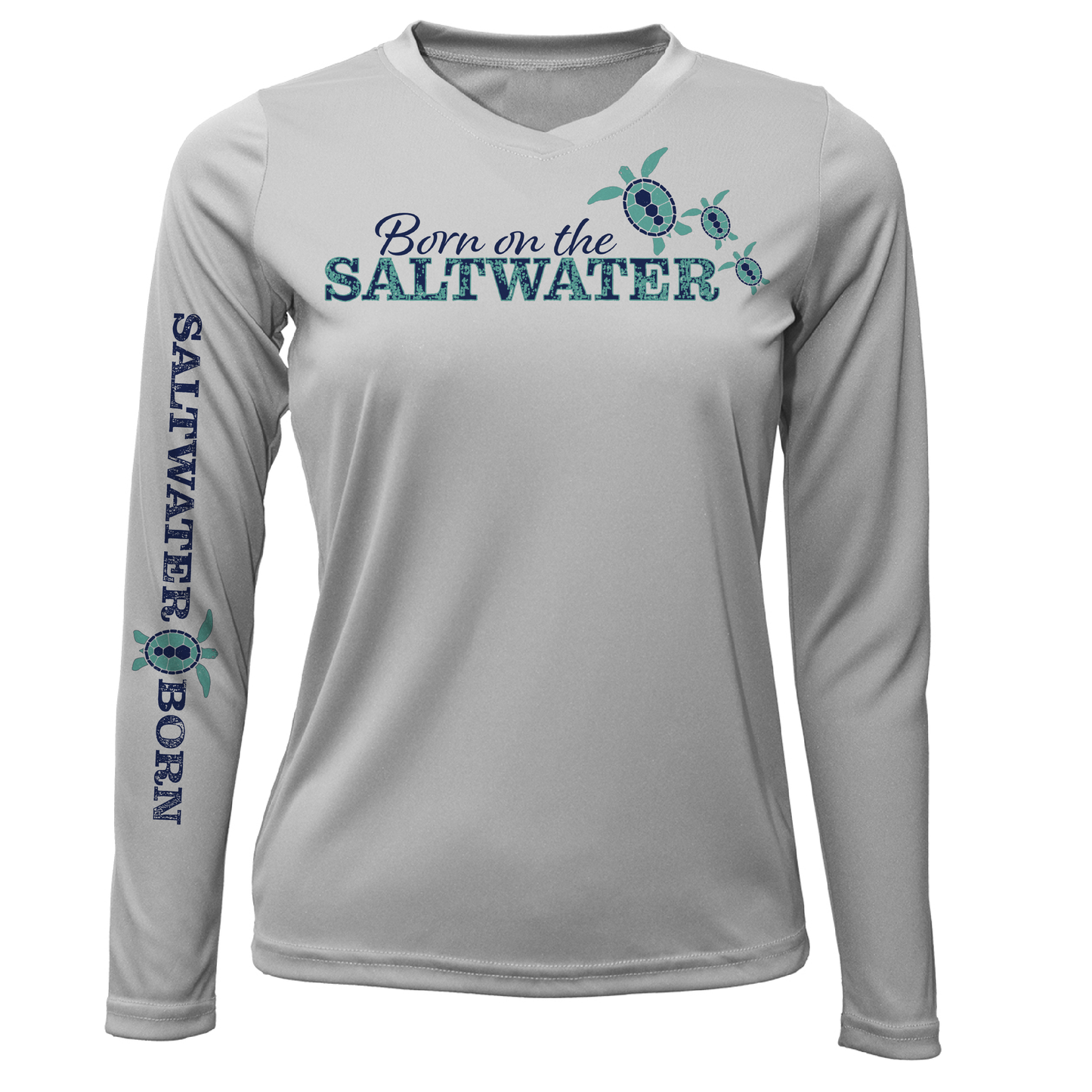 Key West "Born On The Saltwater" Long Sleeve UPF 50+ Dry-Fit Shirt