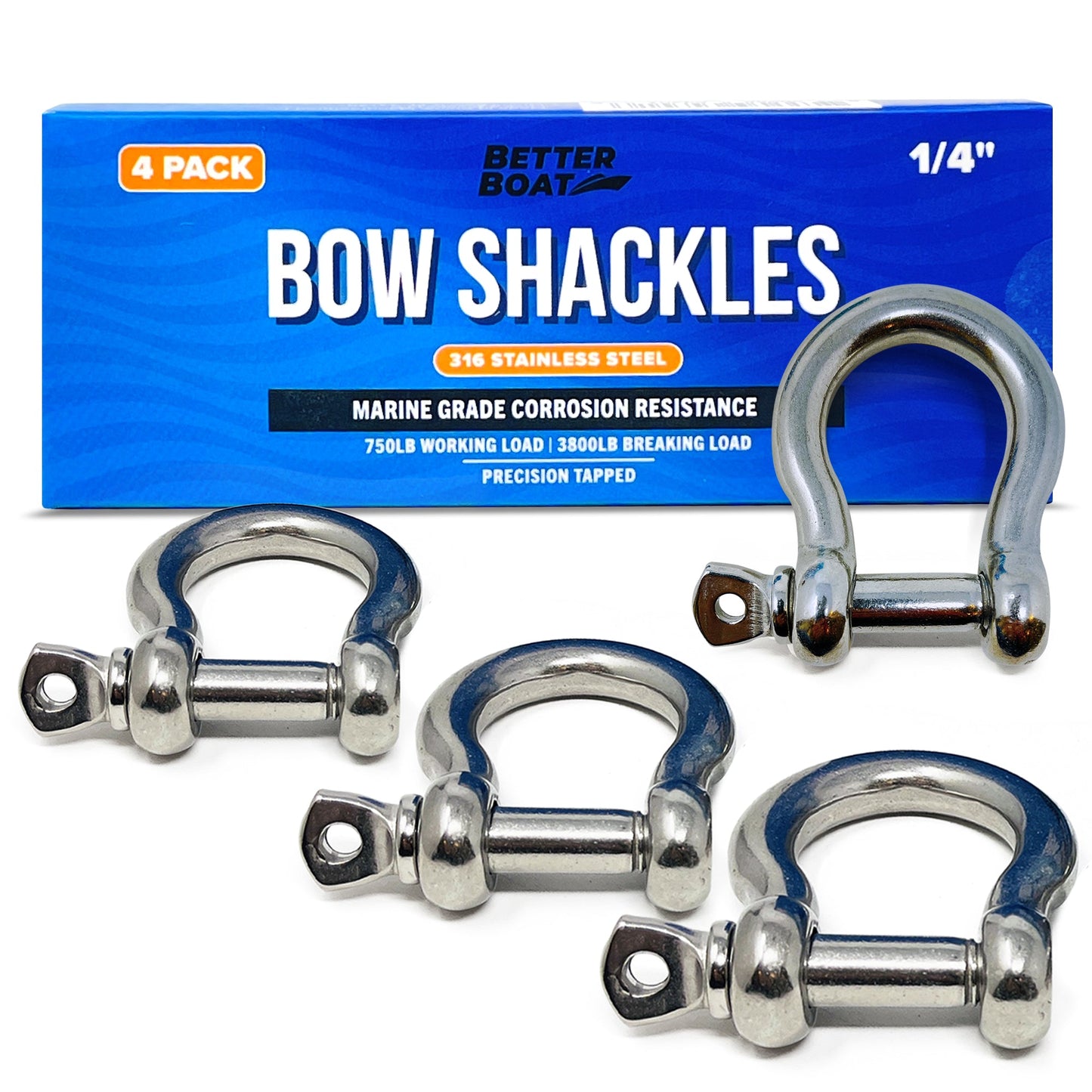 Stainless Steel Bow Shackles