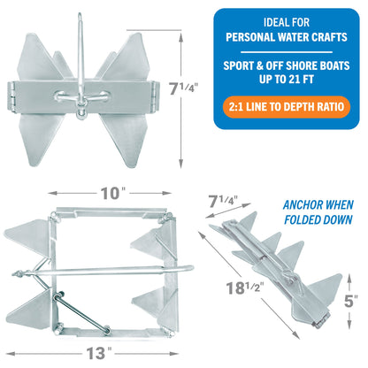 Better Boat Box Anchor for Boats Folding Anchor