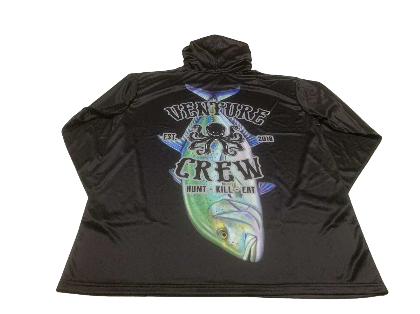 Venture Crew Omilu Black Dri Fit Hoodie (Adult/Keiki)
