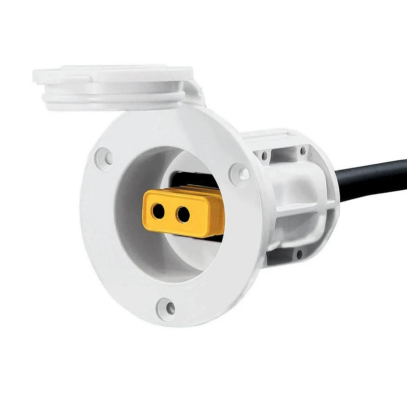 Cannon White Flush Mount Power Port | SendIt Sailing