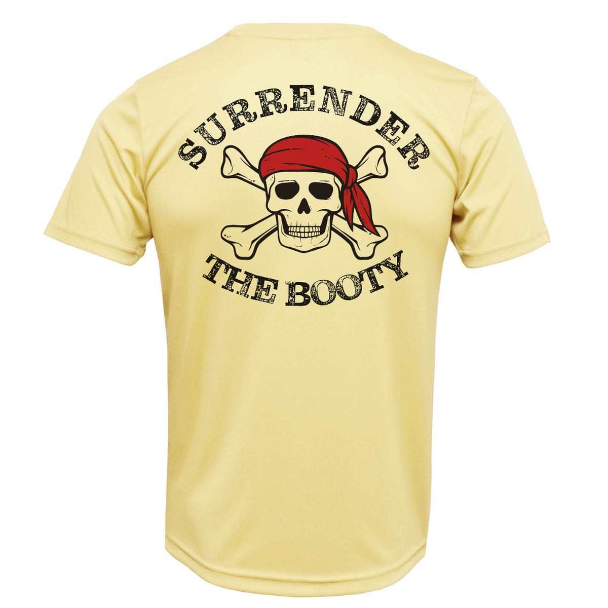 New York Freshwater Born "Surrender The Booty" Men's Short Sleeve UPF 50+ Dry-Fit Shirt
