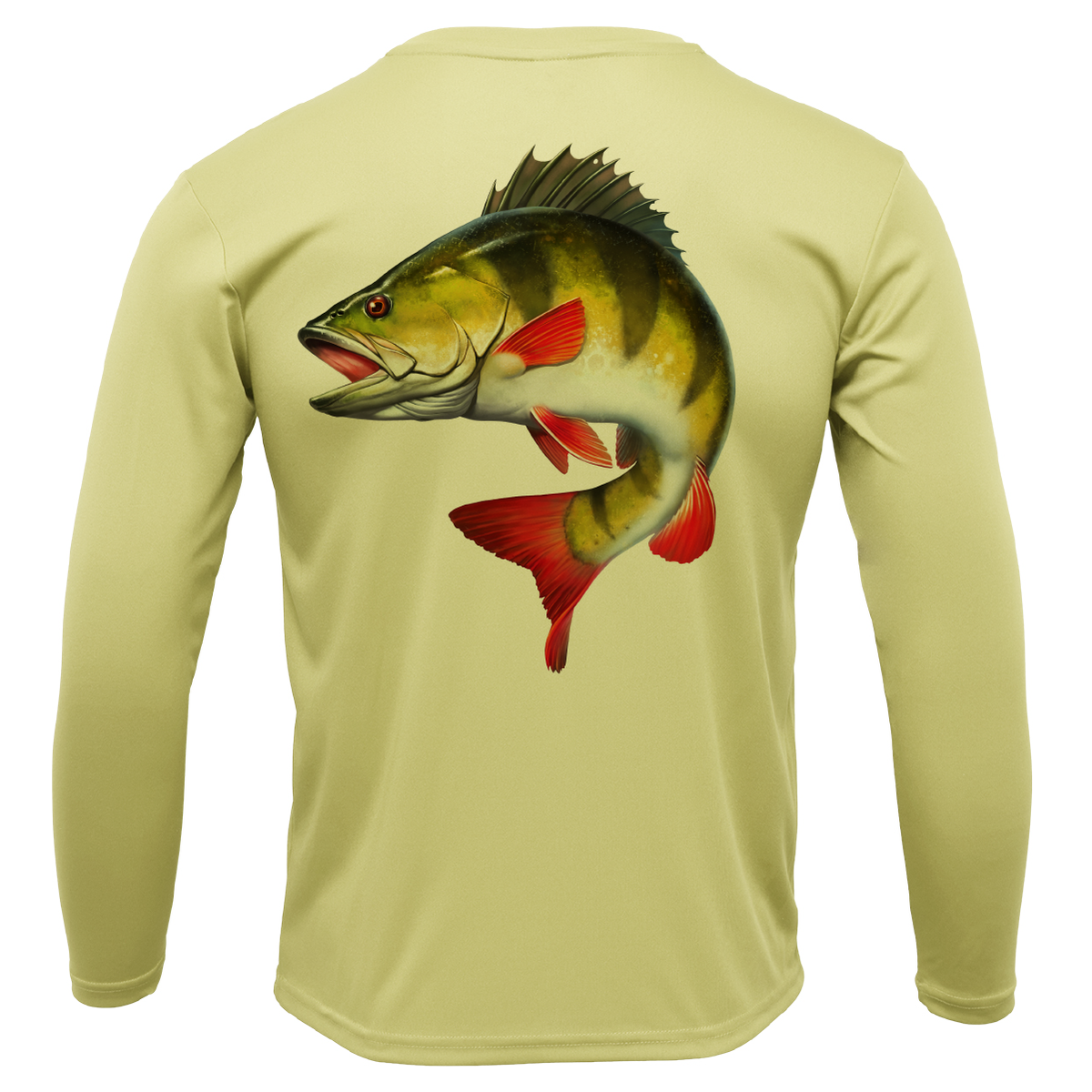 Michigan Freshwater Born Perch Boy's Long Sleeve UPF 50+ Dry-Fit Shirt