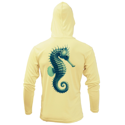 Key West, FL Seahorse Women's Long Sleeve UPF 50+ Dry-Fit Hoodie