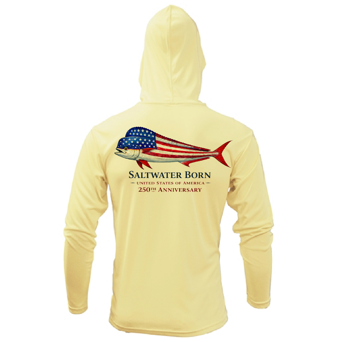 250th Anniversary Action Mahi Men's Long Sleeve UPF 50+ Dry-Fit Hoodie