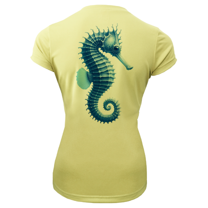 Key West, FL Seahorse Women's Short Sleeve UPF 50+ Dry-Fit Shirt