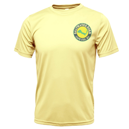 Cape Cod, MA Jaws Boy's Short Sleeve UPF 50+ Dry-Fit Shirt