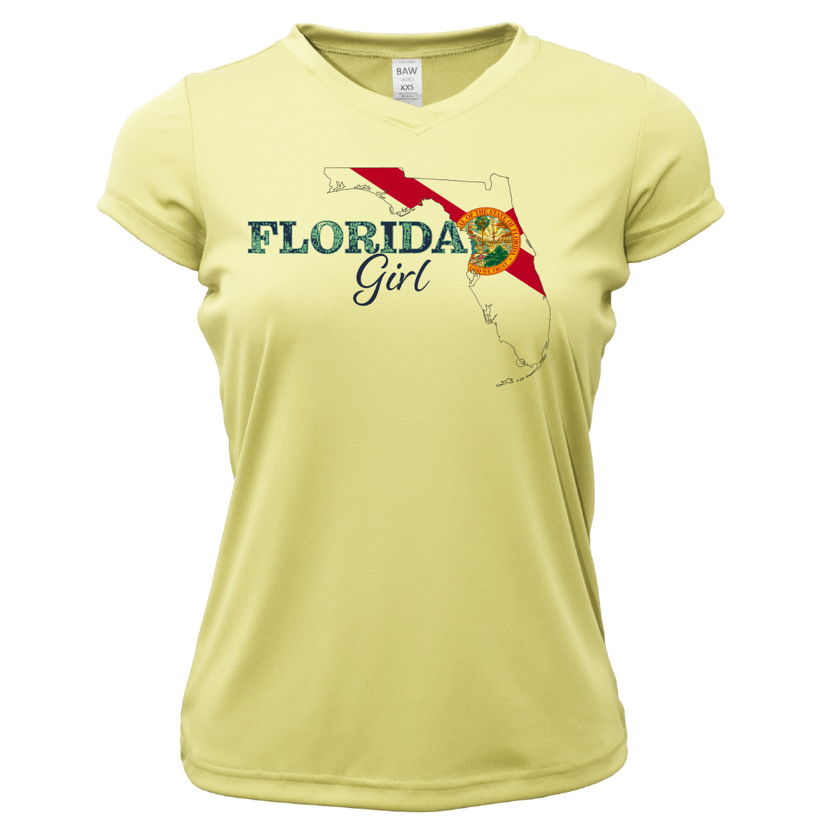 Tarpon Springs Florida Girl Women's Short Sleeve UPF 50+ Dry-Fit Shirt