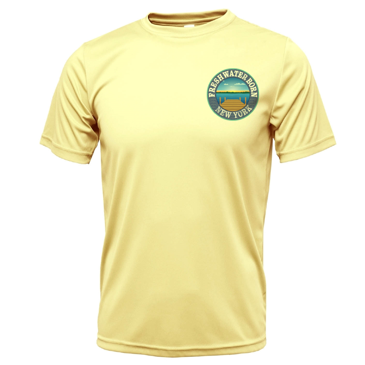 New York Freshwater Born "All For Rum and Rum For All" Men's Short Sleeve UPF 50+ Dry-Fit Shirt