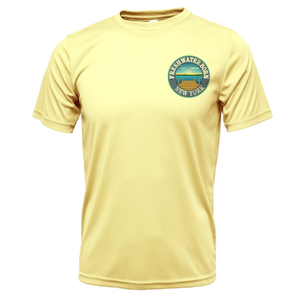 New York Freshwater Born "All For Rum and Rum For All" Men's Short Sleeve UPF 50+ Dry-Fit Shirt