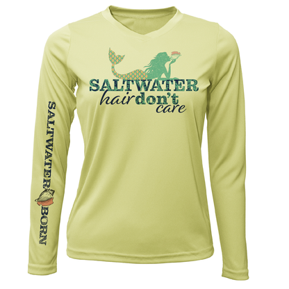 St. Petersburg, FL "Saltwater Hair Don't Care" Long Sleeve UPF 50+ Dry-Fit Shirt