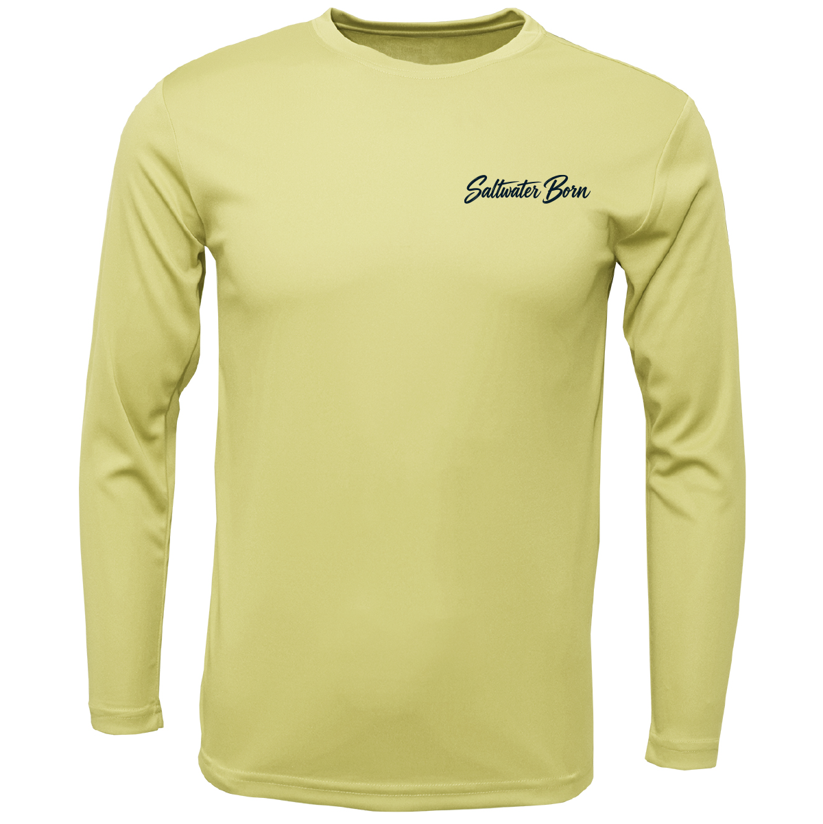 Long Island, NY Saltwater Born Sportfish Men's Long Sleeve UPF 50+ Dry-Fit Shirt