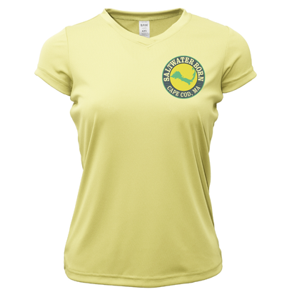 Cape Cod, MA Jaws Women's Short Sleeve UPF 50+ Dry-Fit Shirt