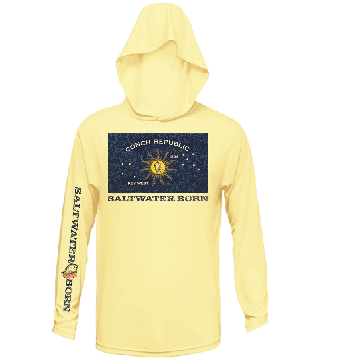 Conch Republic Long Sleeve UPF 50+ Dry-Fit Hoodie