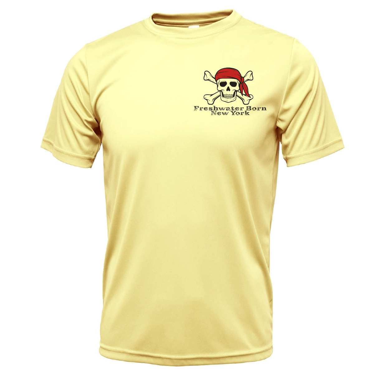 New York Freshwater Born "Surrender The Booty" Men's Short Sleeve UPF 50+ Dry-Fit Shirt