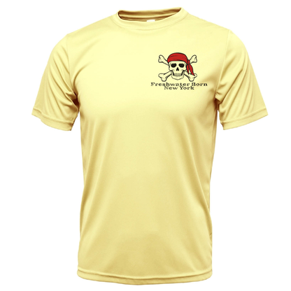 New York Freshwater Born "Surrender The Booty" Men's Short Sleeve UPF 50+ Dry-Fit Shirt