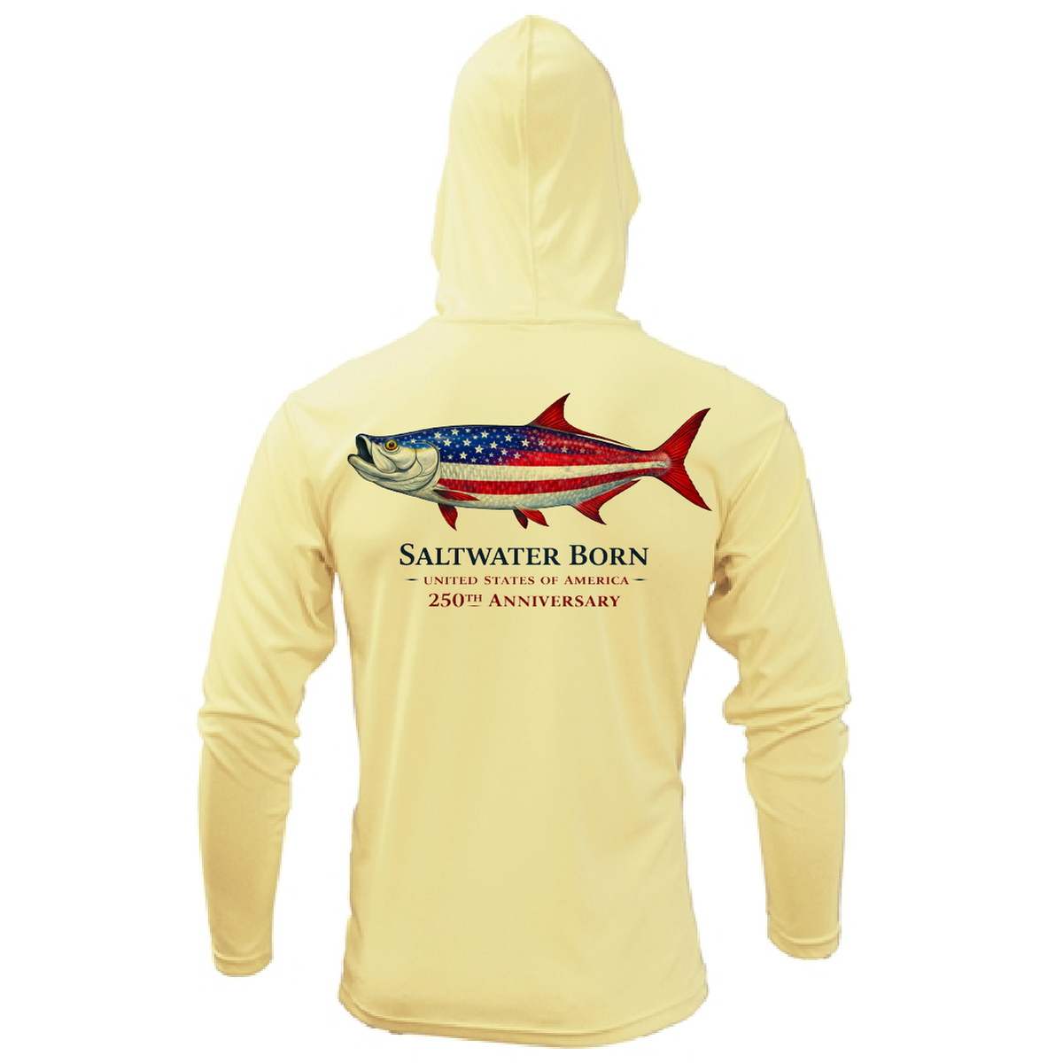 250th Action Tarpon Girl's Long Sleeve UPF 50+ Dry-Fit Hoodie