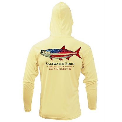 250th Action Tarpon Boy's Long Sleeve UPF 50+ Dry-Fit Hoodie