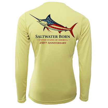 250th Anniversary Action Marlin Women's Long Sleeve UPF 50+ Dry-Fit Shirt
