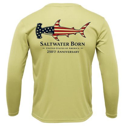 250th Anniversary Hammerhead Men's Long Sleeve UPF 50+ Dry-Fit Shirt