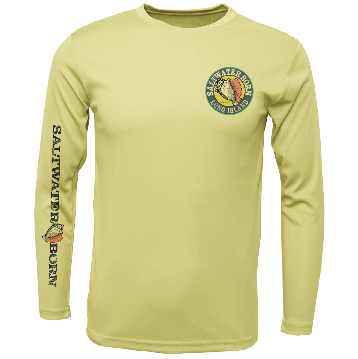 Long Island, NY Lighthouse Men's Long Sleeve UPF 50+ Dry-Fit Shirt