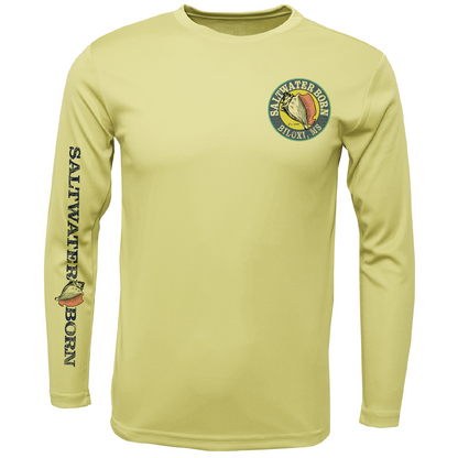 Biloxi, MS Redfish Boy's Long Sleeve UPF 50+ Dry-Fit Shirt