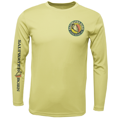 Outer Banks, NC Beach Jeep Men's Long Sleeve UPF 50+ Dry-Fit Shirt