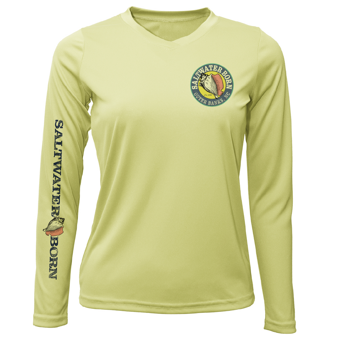 Outer Banks, NC Beach Jeep Women's Long Sleeve UPF 50+ Dry-Fit Shirt
