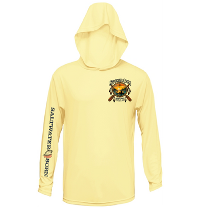 Indigenous People's Day Sunset Paddle Men's Long Sleeve UPF 50+ Dry-Fit Hoodie