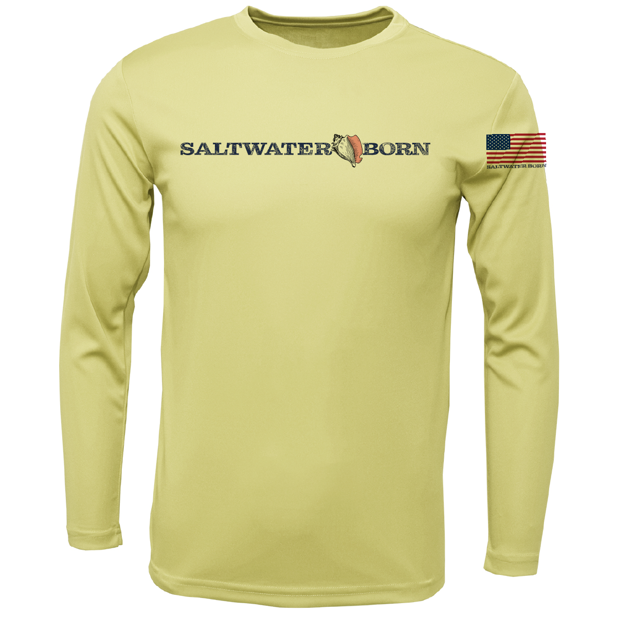 Hammerhead Outline Men's Long Sleeve UPF 50+ Dry-Fit Shirt