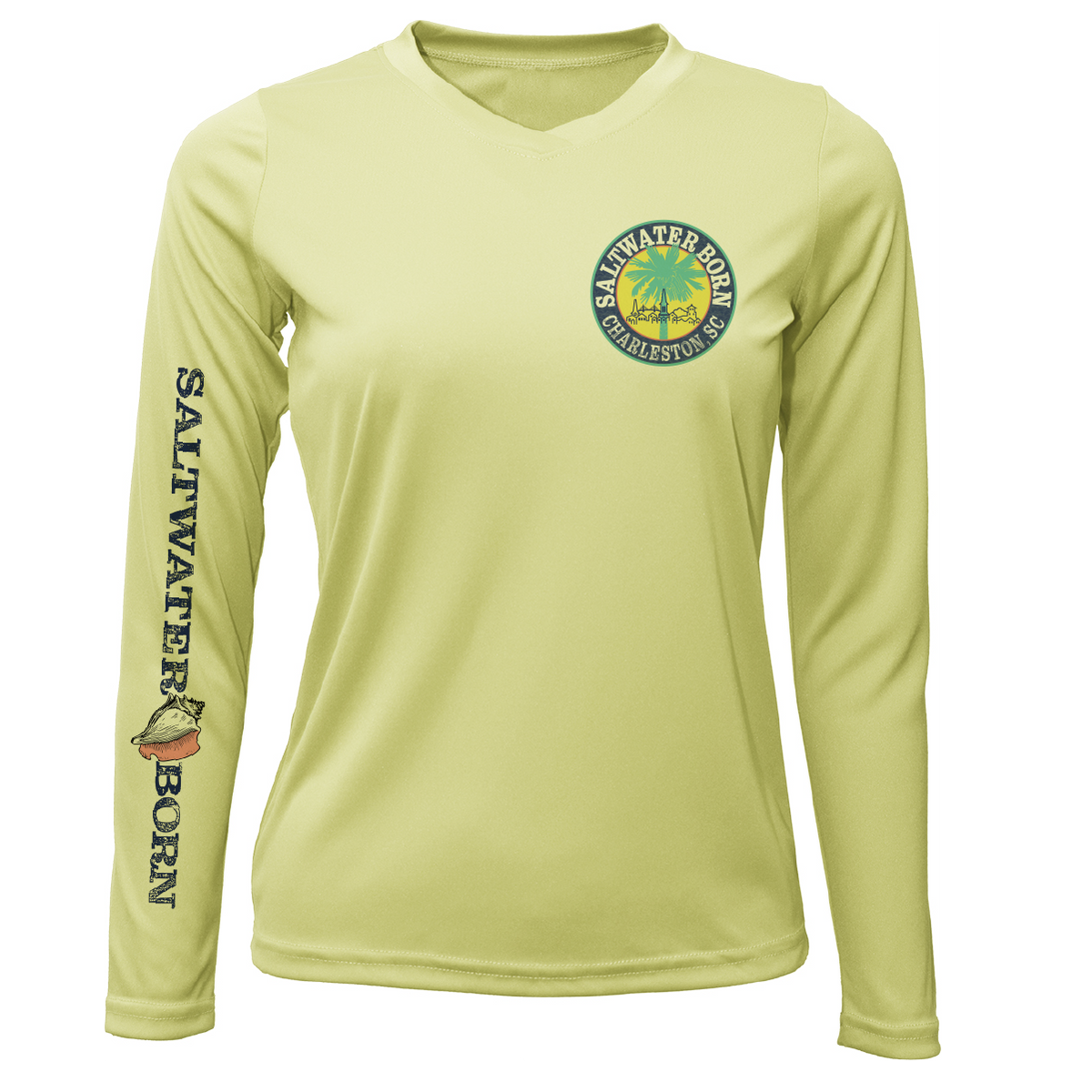Charleston, SC Kraken Palmetto Logo Women's Long Sleeve UPF 50+ Dry-Fit Shirt