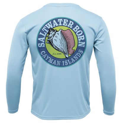 Cayman Islands Diver Men's Long Sleeve UPF 50+ Dry-Fit Shirt