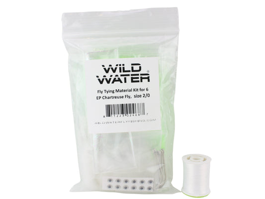 Wild Water Fly Fishing Fly Tying Material Kit, Chartreuse EP Fly | SendIt Sailing