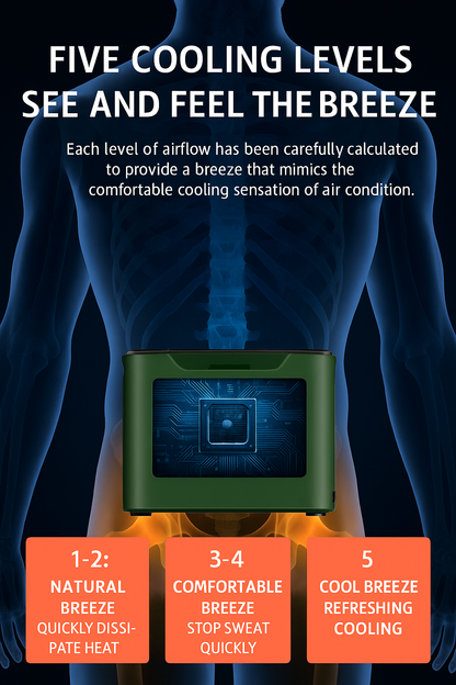 LITEGUEST Tactical Waist Clip Fan – Wearable Cooling for Outdoors