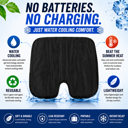 LITEGUEST Water Cooling Seat Cushion | Portable Cooling Comfort