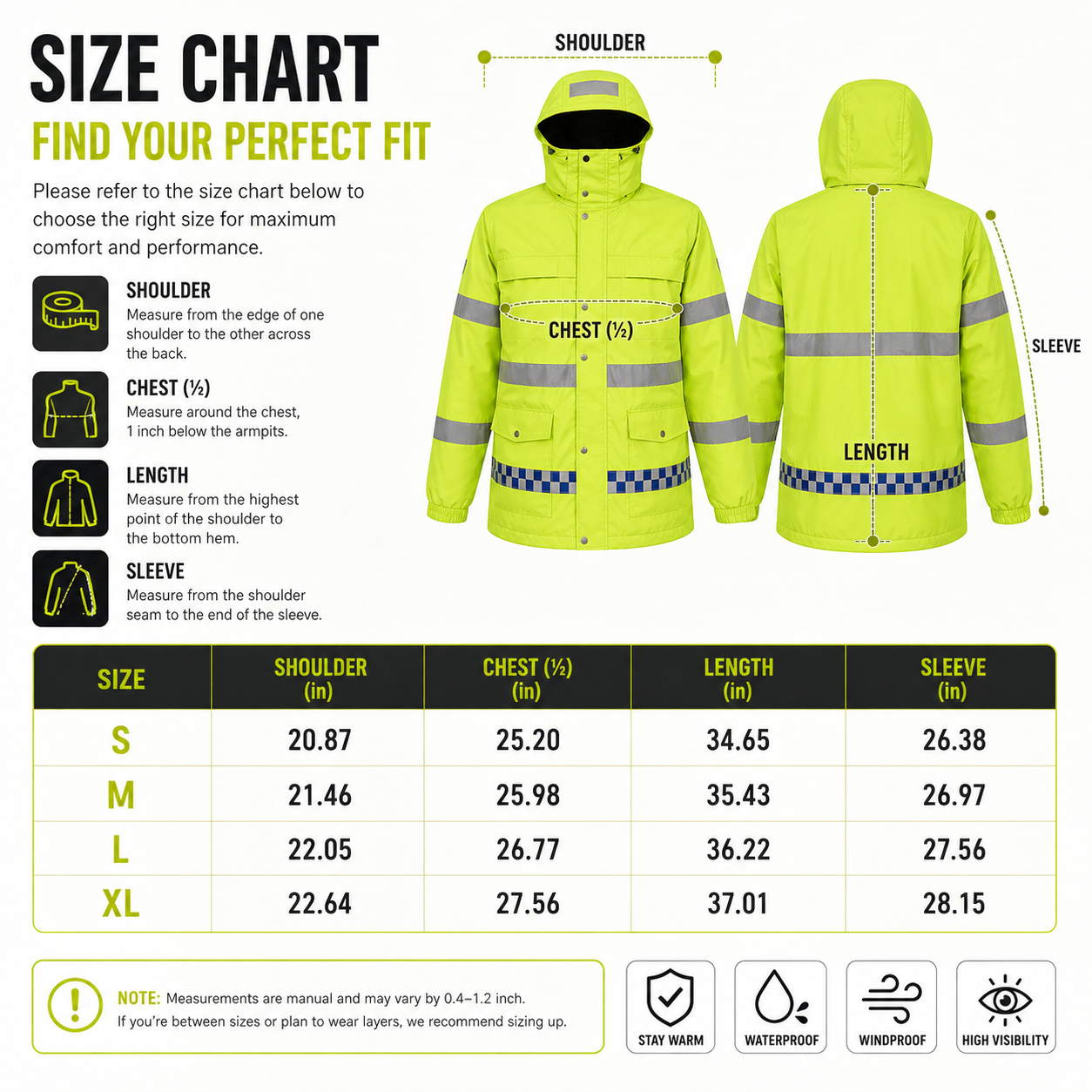 LITEGUEST 8-Zone Heated Reflective Jacket | Outdoor Utility Coat