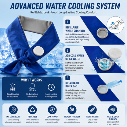 LITEGUEST Water Cooling Neck Wrap | Long-Lasting Outdoor Cooling Gear