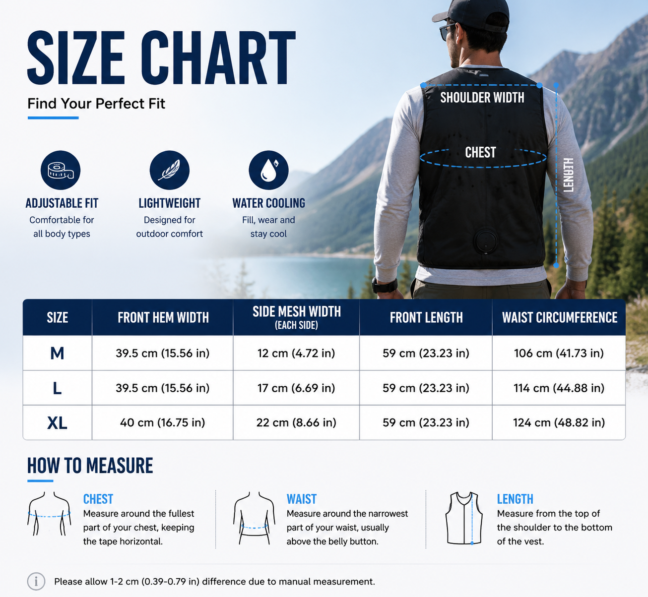 LITEGUEST Water Cooling Vest | Battery-Free Cooling for Outdoor Activities